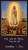 Our Lady of Fatima Prayer Card***BUYONEGETONEFREE***